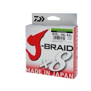 Daiwa J-Braid X8 Chartreuse - fletline