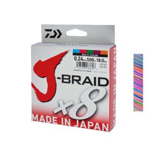 Daiwa J-Braid X8 Multi Color (Fiskeliner - flet)