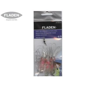 Fladen Deep Sea Winged Octopus Rig Pink 4/0