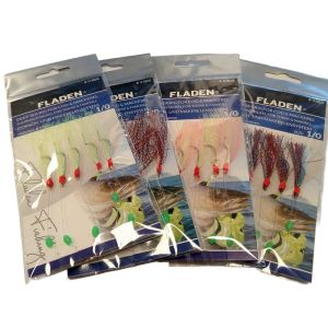 Fladen Glitter Feather Rig 1-0 - forfang til havfiskeri