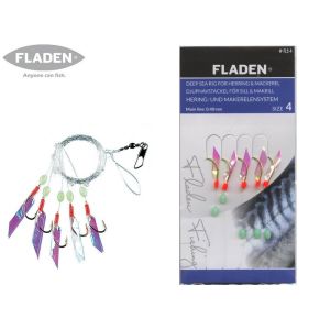 Fladen silde/makrelforfang med ægte fiskeskind