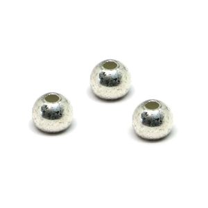 Fulling Mill Brass Beads - Silver