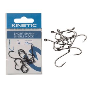 Kinetic Short Shank Single Hook - Enkeltkrog