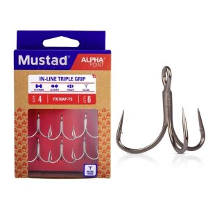 Mustad In-Line Triple Grip - Trekrog