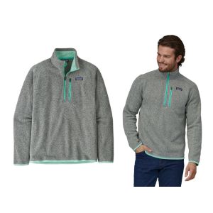 Patagonia Better Sweater 1/4 Zip-Stonewash w/Early Teal (STEL)