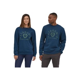 Patagonia Clean Climb Hex Uprisal Crew Sweatshirt-Tidepool Blue (TIDB)