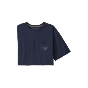 Patagonia Forge Mark Crest Pocket Responsibili-Tee-New Navy (NENA)