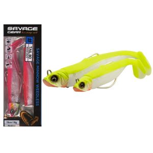 Savage Gear Minnow Weedless 2+1 (Endegrej - shadbait/jighaler)