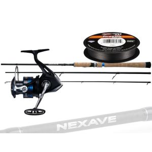 Shimano Nexave fiskesæt med fletline