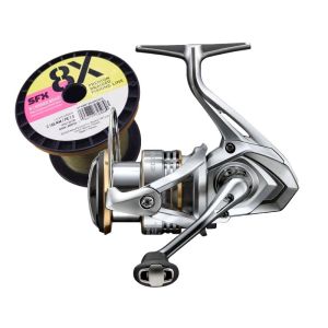 Shimano Sedona FJ-4000 m/påspolet Sufix 8X 0,148