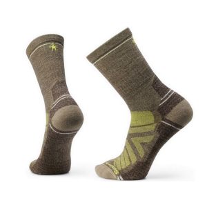 Smartwool Hike Crew Socks - Farve Military Olive-Fossil