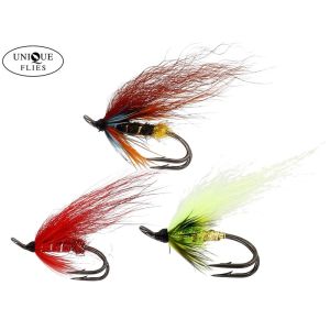 Unique Flies Salmon Mix Krogfluer (Endegrej - fluer)
