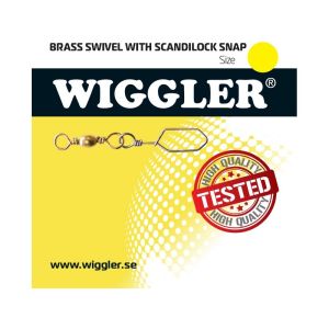 Wiggler Brass Swivel with Scandilock Snap