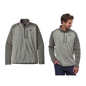 Patagonia Better Sweater 1/4 Zip-Nickel w/ Forge Grey (NKFG)