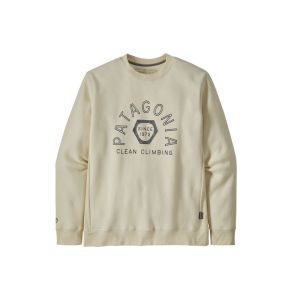 Patagonia Clean Climb Hex Uprisal Crew Sweatshirt-Birch White (BCW)