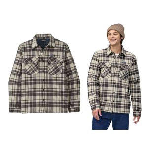 Patagonia Insulated Organic Cotton MW Fjord Flannel Shirt-Ice Caps: Smolder Blue (ICBE)