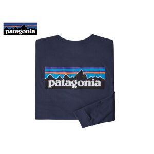 Patagonia L/S P-6 Logo Responsibili-Tee -Classic Navy (CNY)-S