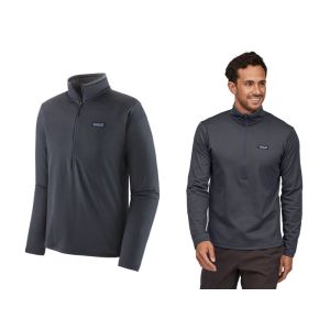 Patagonia R1 Daily Zip Neck-Smolder Blue - Light Smolder Blue X-Dye (SBLX)