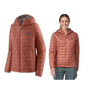 Patagonia Womens Nano Puff Hoody - Burl Red (BURD)