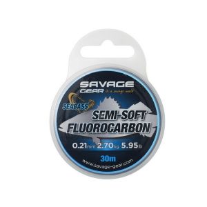 Savage Gear Semi-Soft Fluorocarbon Seabass (Fiskeliner - fluorocarbon)