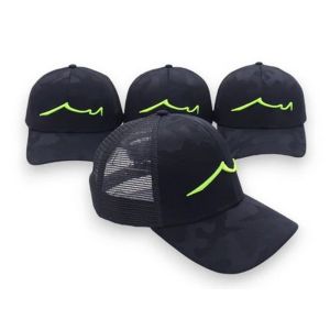 Searun 2024 Trucker Cap - Dark Camo Chartreuse