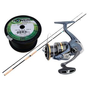 Shimano Technium Spin Sea Trout og Ultegra med PowerPro - Fiskesæt