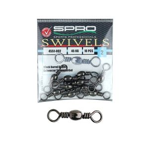 SPRO Black Barrel Swivel