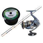 Shimano Technium Spin Sea Trout og Ultegra med PowerPro - Fiskesæt