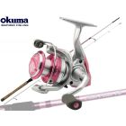 Okuma Pink Pearl V2 combo (Fiskesæt - Spin)